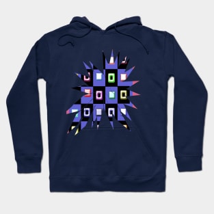 New Minimalist geomatric star shape colorful design Hoodie